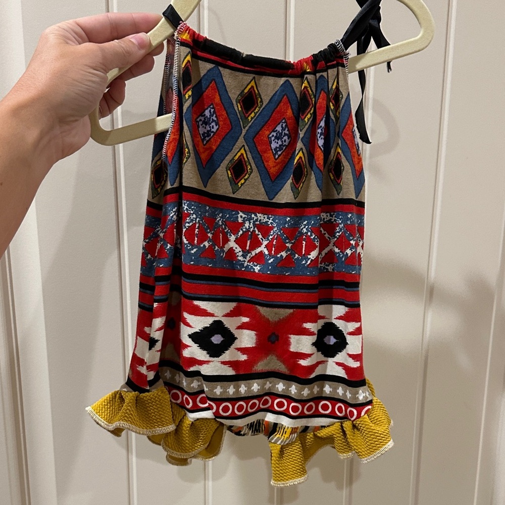 Multicolor Patterned Romper